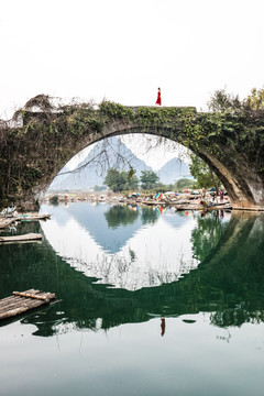 桂林阳朔遇龙河风景