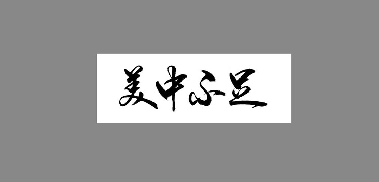 美中不足