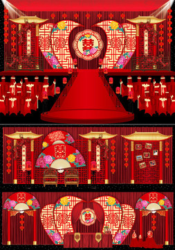 红色中式主题婚礼 中式婚礼