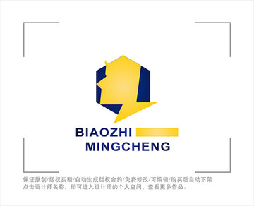 标志 LOGO 闪电 智能