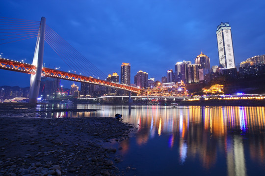 重庆城市夜景 洪崖洞夜景