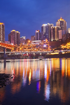 重庆城市夜景 洪崖洞夜景