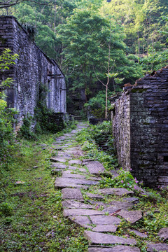 山村石阶小路