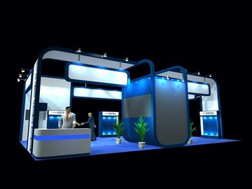 3DMAX通用展臺(tái)展示模型