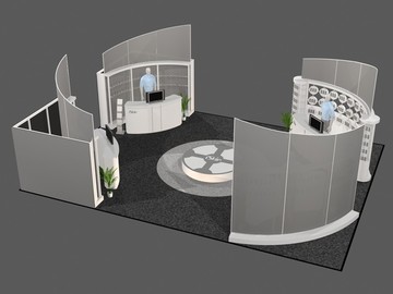 實(shí)用小展臺展覽模型廣交會秋