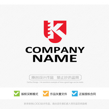 K字母 LOGO设计