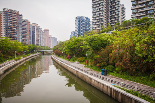 深圳后海中心河景观