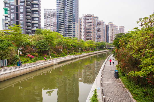 深圳后海中心河景观