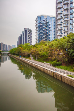 深圳后海中心河景观