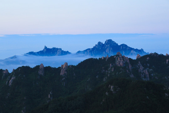 崂山云海高清图片