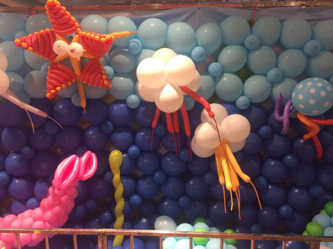 气球艺术海底世界