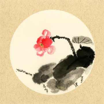 國(guó)畫荷花