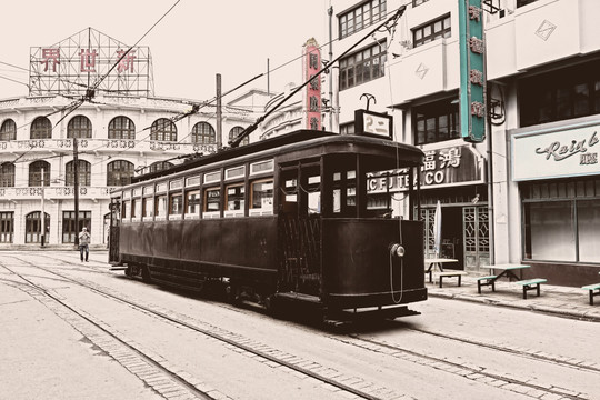 老上海南京路街景