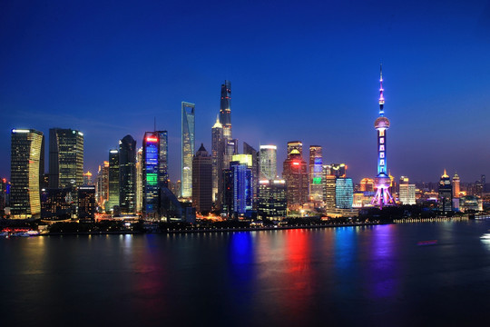上海夜全景