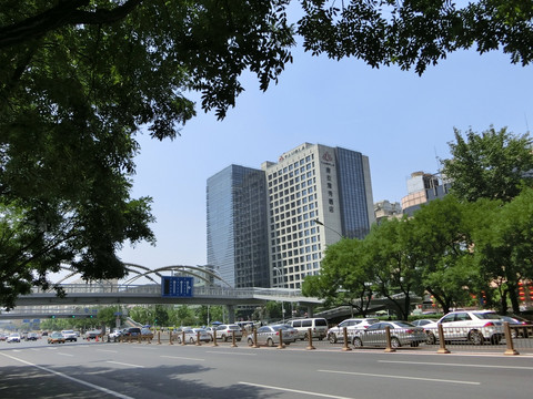 城市街景 北京街景 高楼大厦