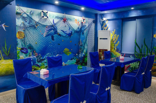 海洋主题餐厅环境图