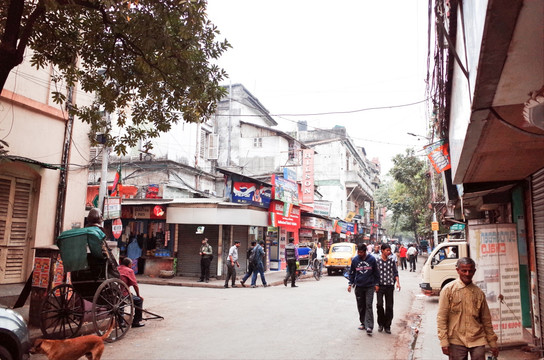 印度加尔各答街景