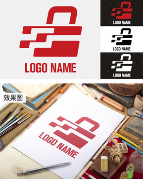 网络安全logo标志防盗锁具