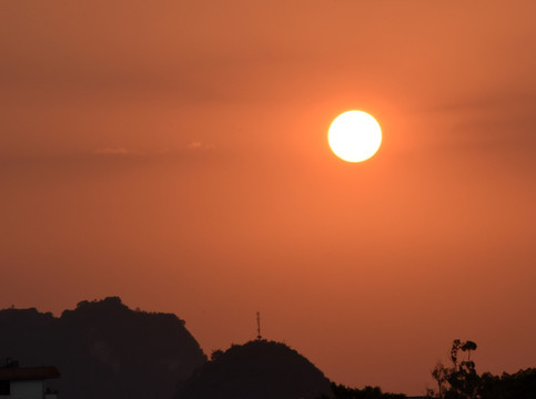 晚霞 夕阳