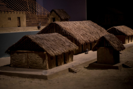 古代川西民居模型