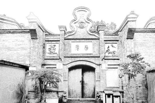 錦里古鎮(zhèn) 四川古鎮(zhèn)線描