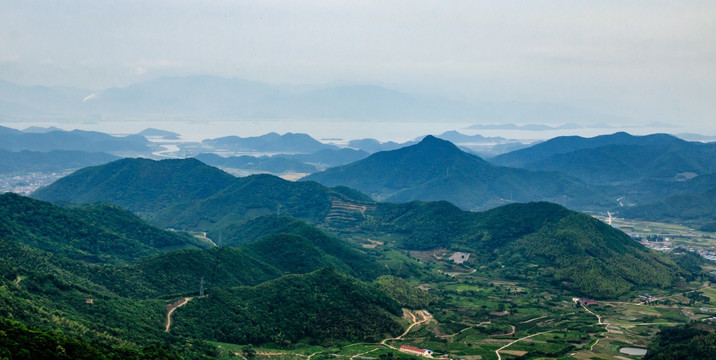 高山丘壑 群山山脉 水墨群山