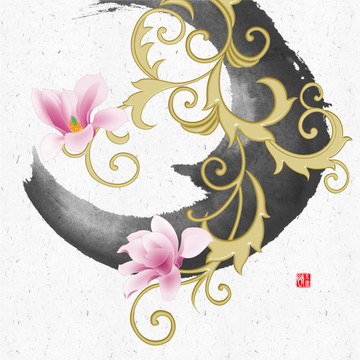水墨玉蘭