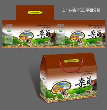 菌包裝平面展開