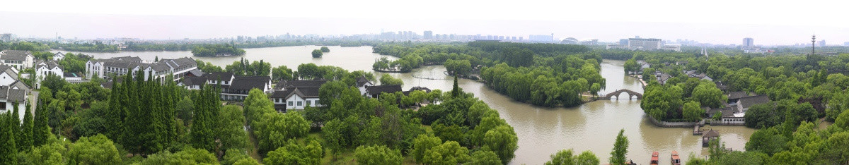 浙江嘉兴南湖全景图