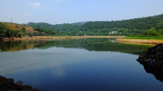 三岔湖 湖光山色