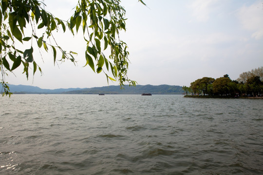 夕阳 西湖风景 杭州旅游 杭州