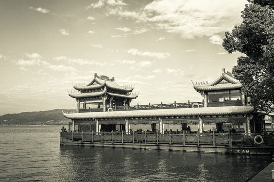 杭州西湖怀旧照片