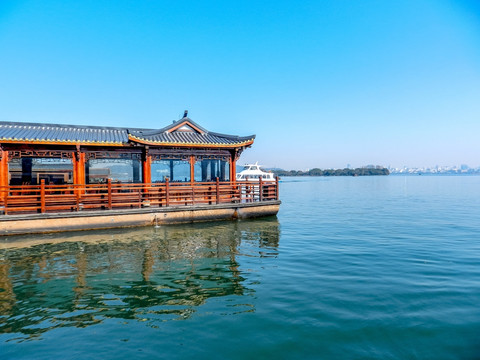 西湖风光 杭州西湖全景 西湖