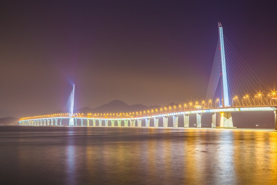 深圳湾大桥夜景