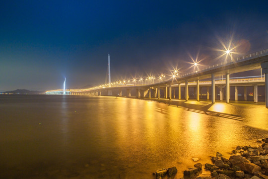 深圳湾大桥夜景