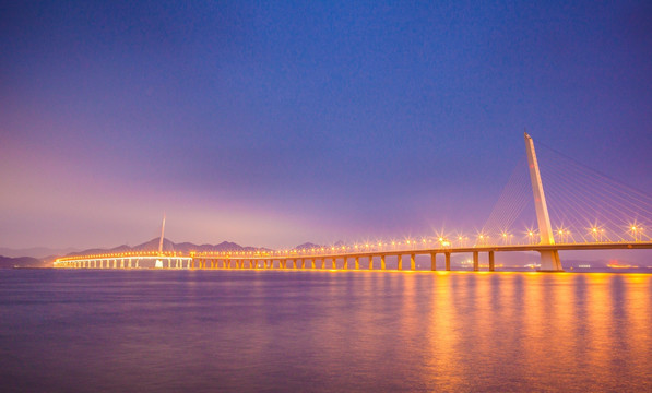 深圳湾大桥夜景