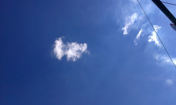 滨州的蓝天白云