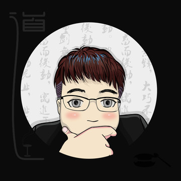單人卡通頭像繪制