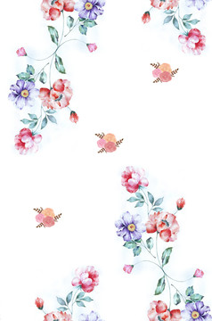 水彩花（分層）