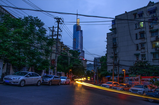 南京紫峰大厦夜景