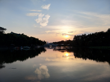 武汉琴台夕阳