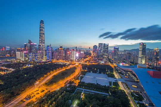 深圳夜景全景