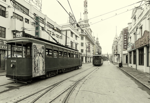 高清 老上海街景