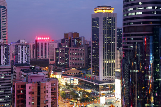 深圳城市风光夜景