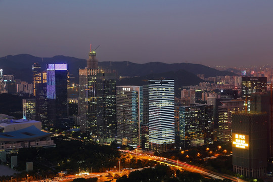 深圳城市风光夜景