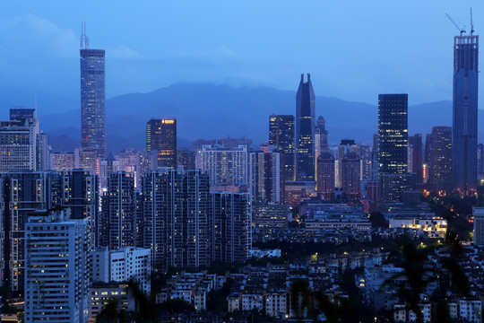 深圳城市风光夜景