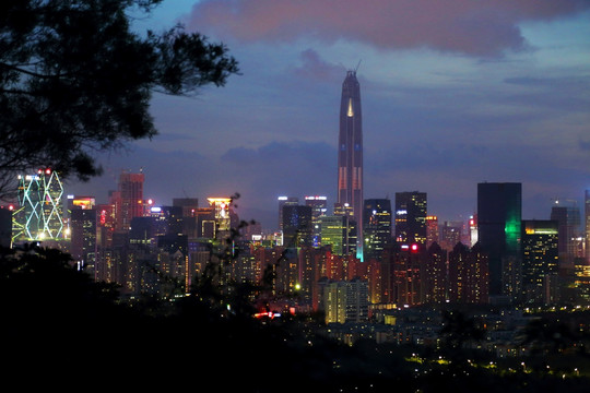 深圳城市风光夜景