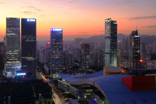 深圳城市风光夜景