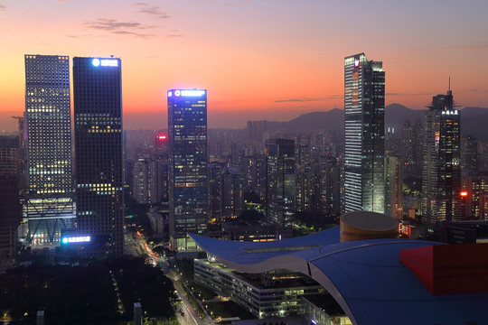 深圳城市风光夜景