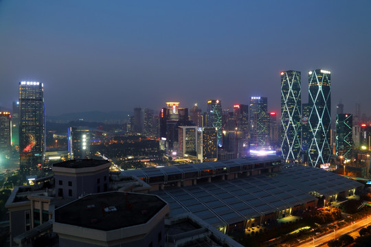 深圳城市风光夜景